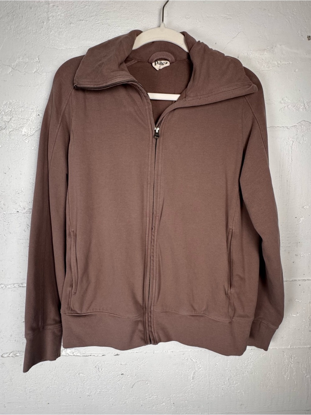 Organic Cotton CloudKnit Zip Jacket Deep Taupe Size Large L Organic Cotton View 2